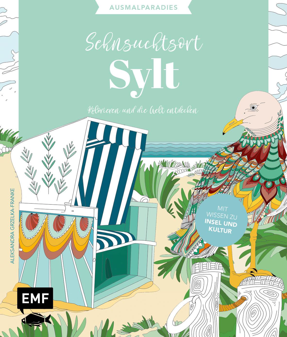 Cover: 9783745922295 | Ausmalparadies - Sehnsuchtsort Sylt | Aleksandra Grzelka-Franke | Buch