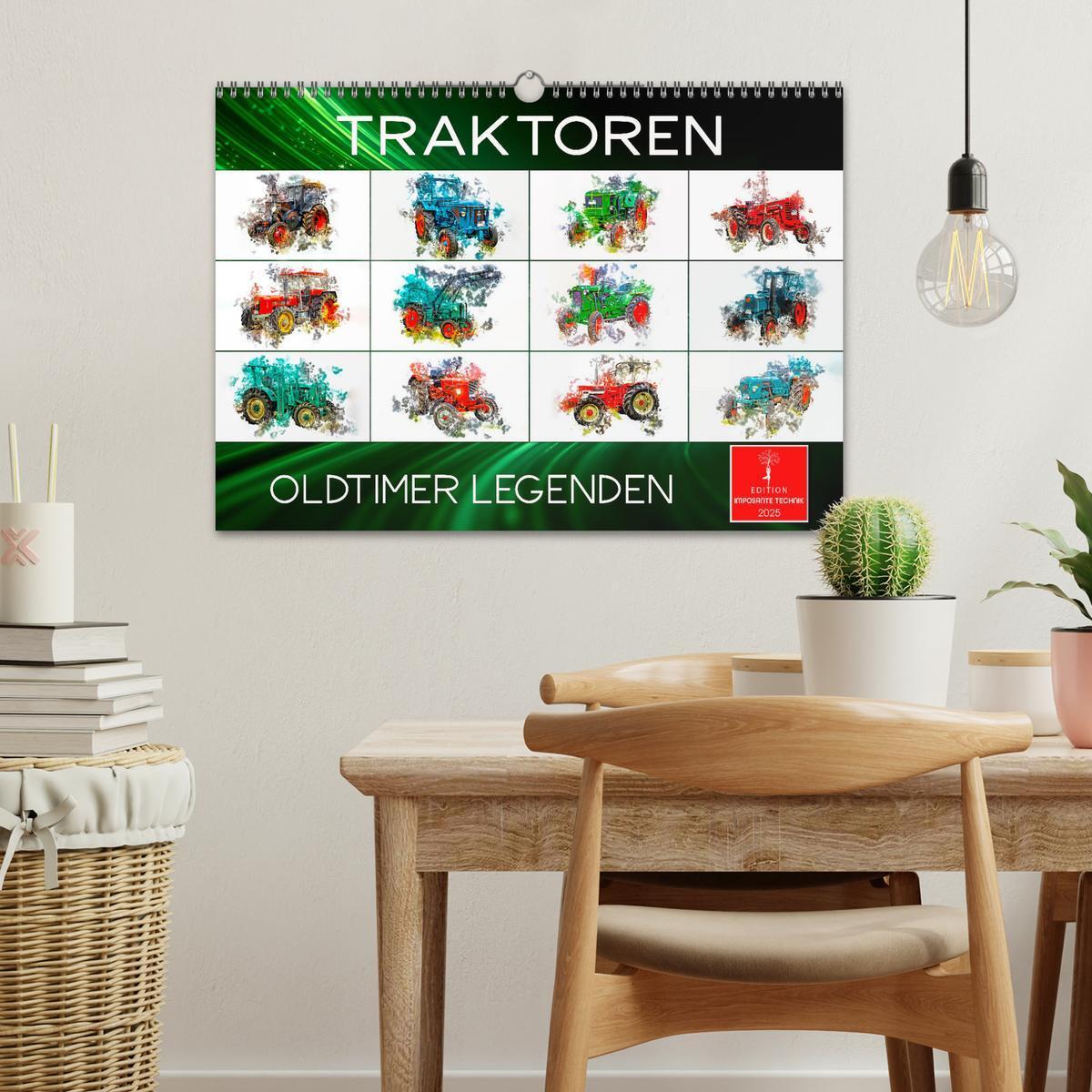 Bild: 9783457218860 | Traktoren Oldtimer Legenden (Wandkalender 2025 DIN A3 quer),...