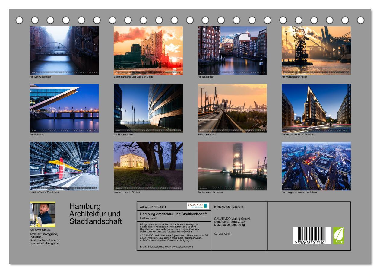 Bild: 9783435043750 | Hamburg Architektur und Stadtlandschaft (Tischkalender 2025 DIN A5...