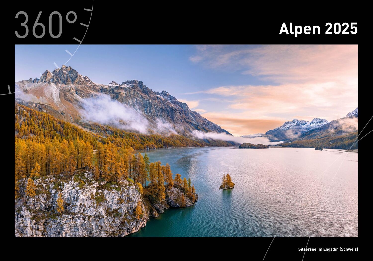 Cover: 9783968555577 | 360° Alpen Premiumkalender 2025 | Robert Haasmann | Kalender | 13 S.