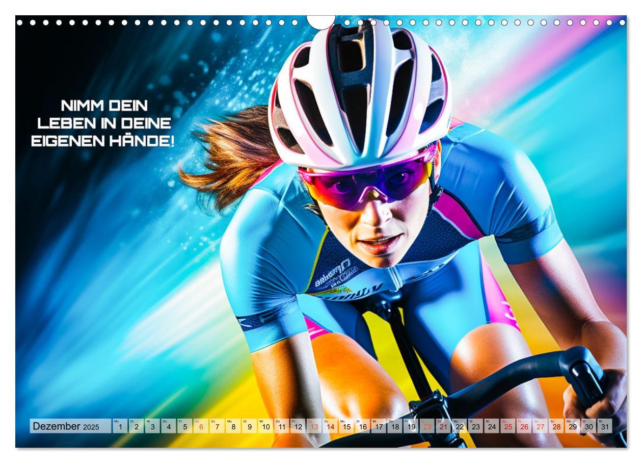 Bild: 9783383872006 | Rennrad und Motivation (Wandkalender 2025 DIN A3 quer), CALVENDO...