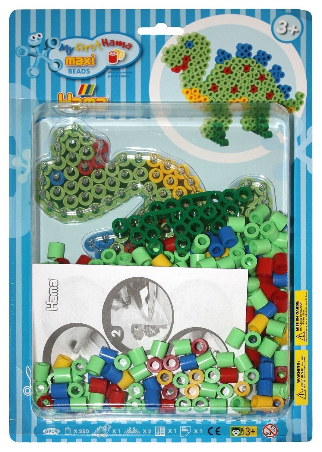 Cover: 28178890988 | Hama 8909 - Maxiperlenset Dinosaurier, circa 250 Bügelperlen, eine...