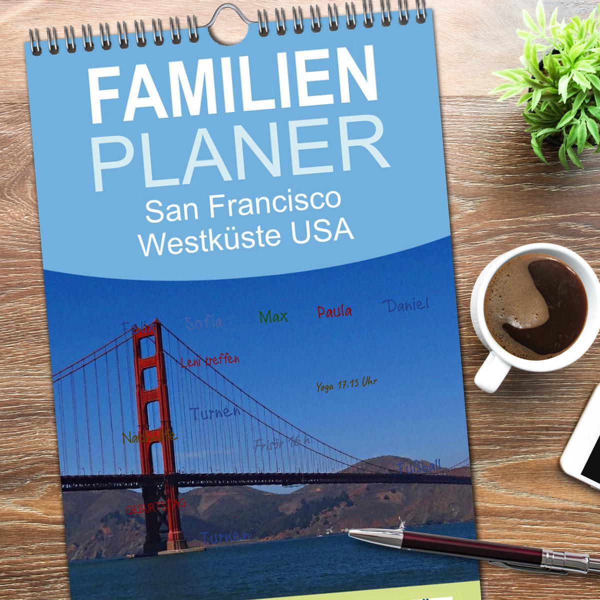 Bild: 9783457121597 | Familienplaner 2025 - San Francisco Westküste USA mit 5 Spalten...