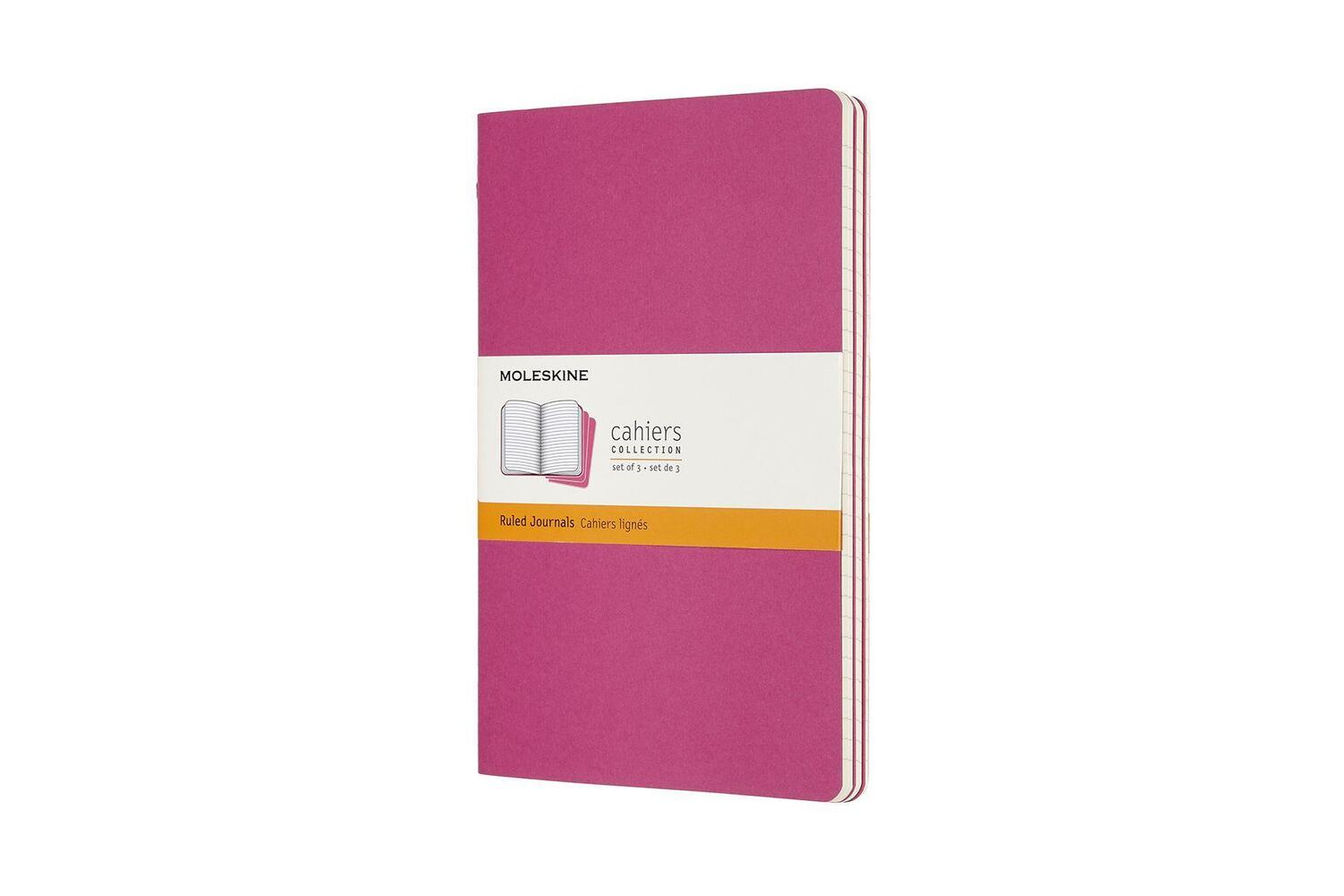 Cover: 8058647629650 | Moleskine Cahier Large/A5, 3er Set, Liniert, Kinetisches Pink | 2019