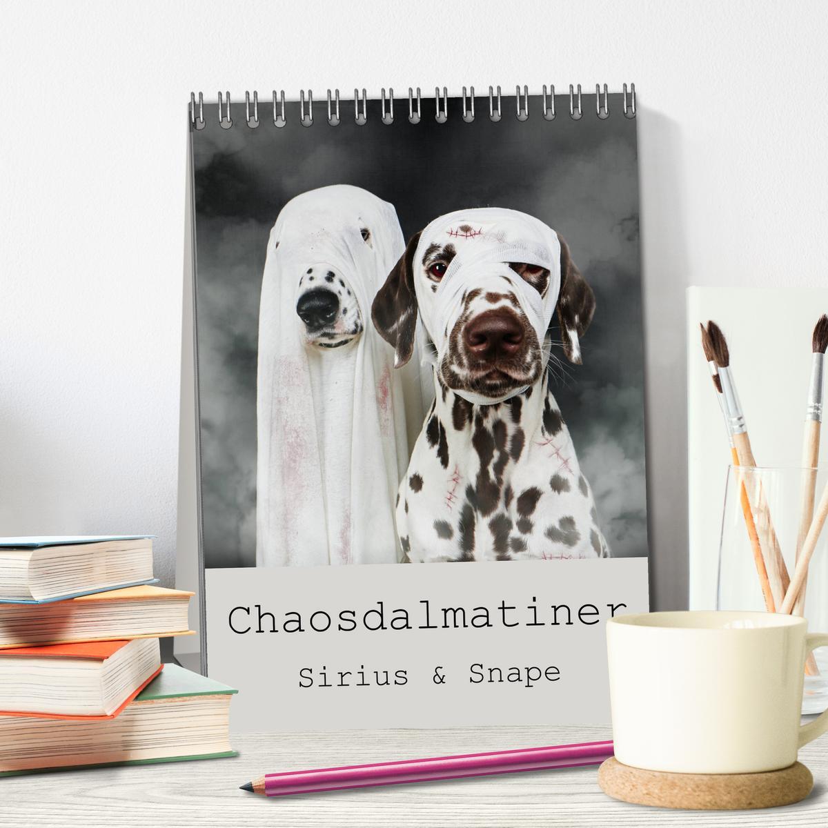 Bild: 9783435938018 | Chaosdalmatiner Sirius und Snape (Tischkalender 2025 DIN A5 hoch),...