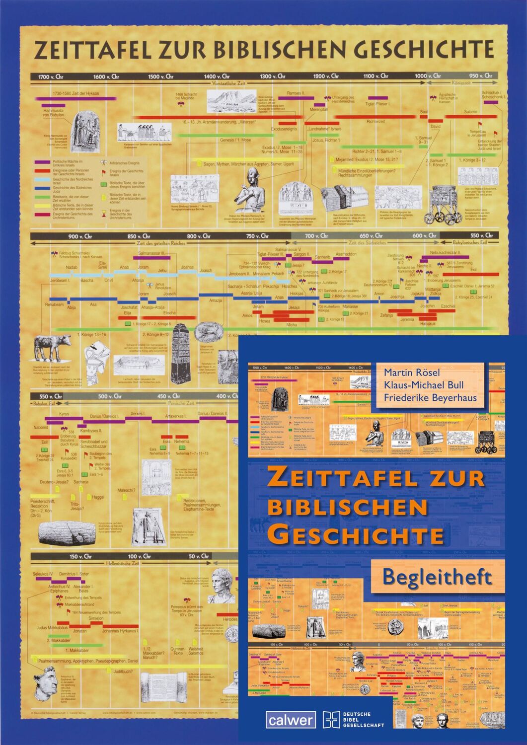 Cover: 9783438064158 | Zeittafel zur Bibel inklusive Begleitheft | Gefalzt auf DIN A 4 | 2005