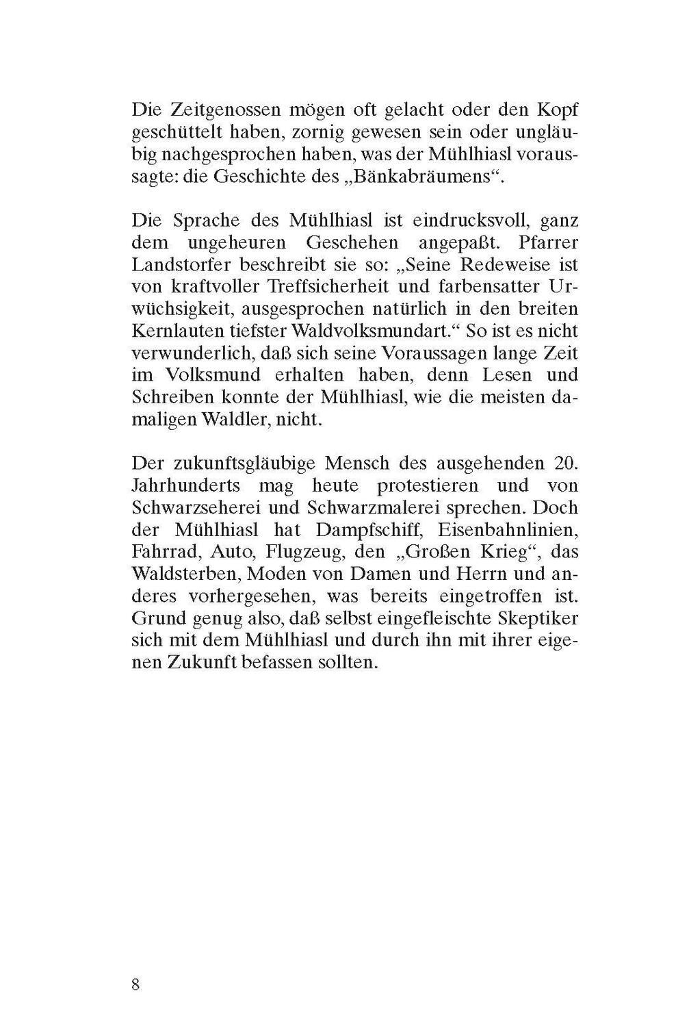 Bild: 9783955878177 | Die Prophezeiungen des Mühlhiasl | Andreas Zeitler | Taschenbuch