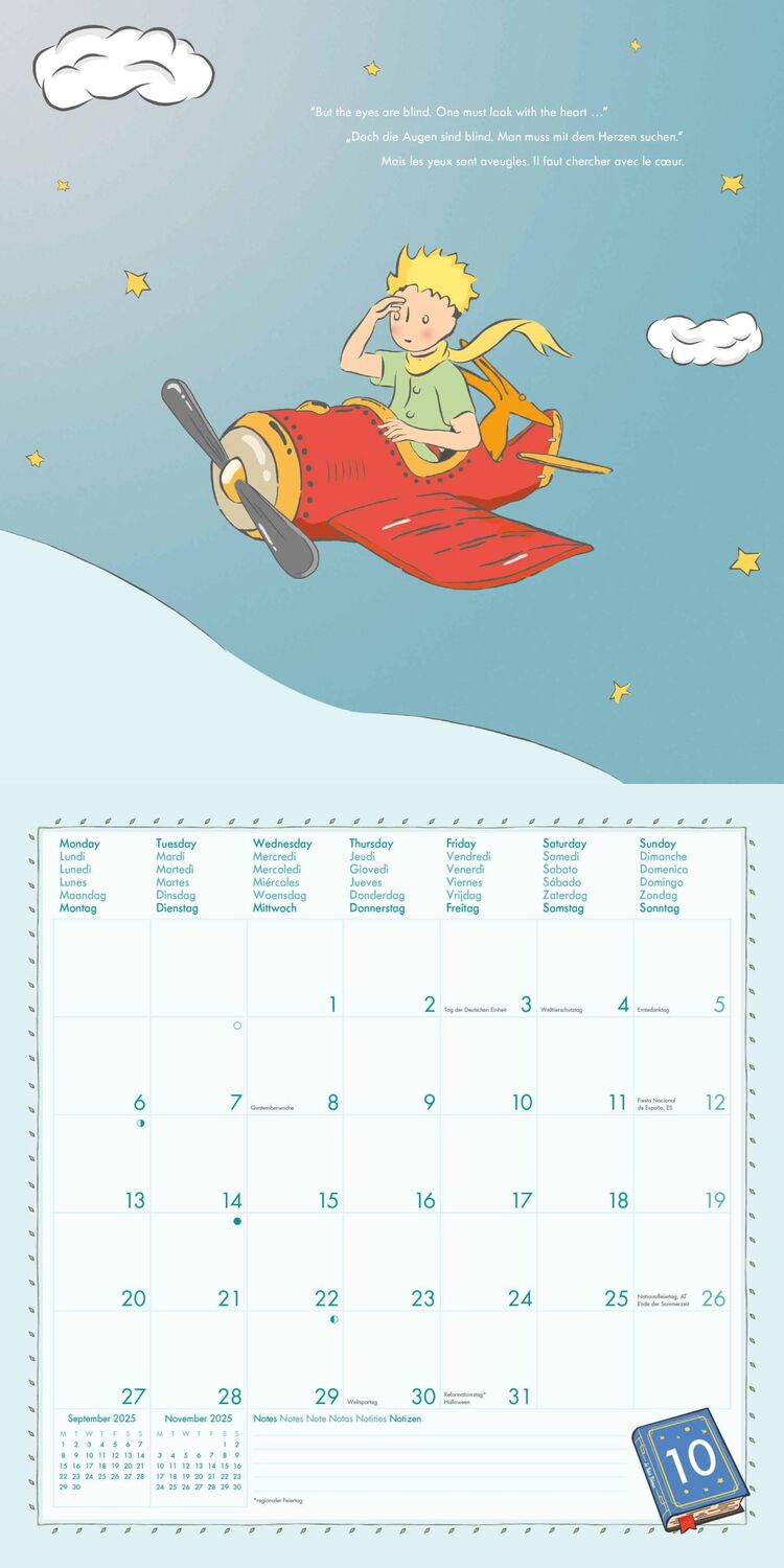 Bild: 4002725987983 | Der Kleine Prinz 2025 - Wand-Kalender - Broschüren-Kalender - 30x30...