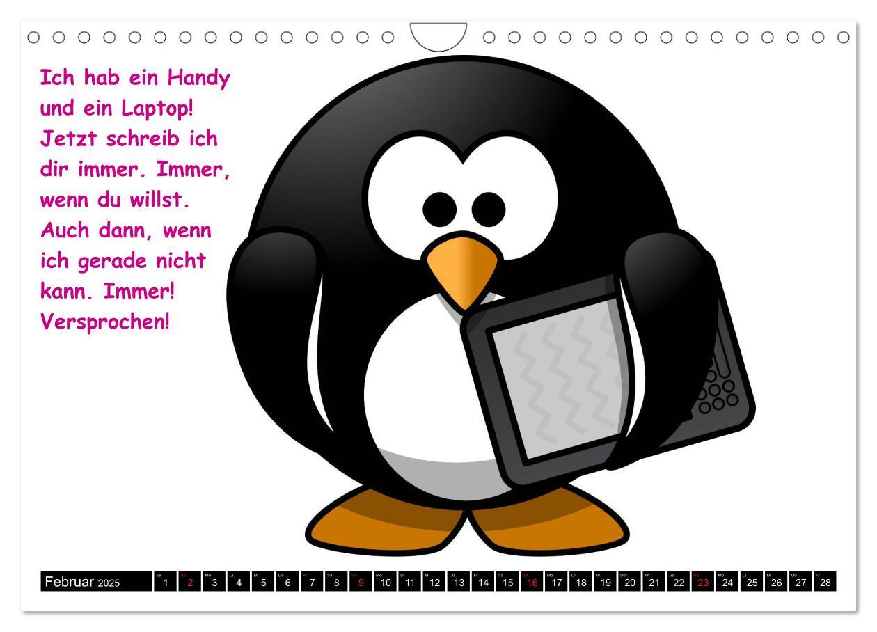 Bild: 9783435727483 | Pinguin-Elfe (Wandkalender 2025 DIN A4 quer), CALVENDO Monatskalender