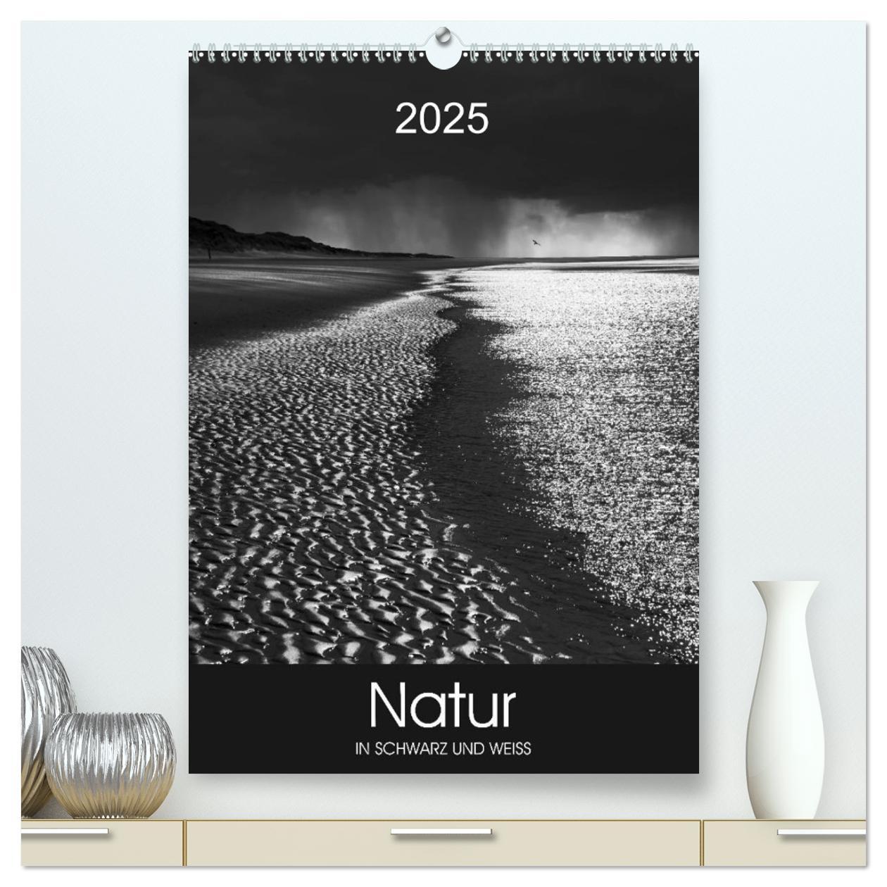 Cover: 9783457014530 | Natur in Schwarz und Weiß (hochwertiger Premium Wandkalender 2025...