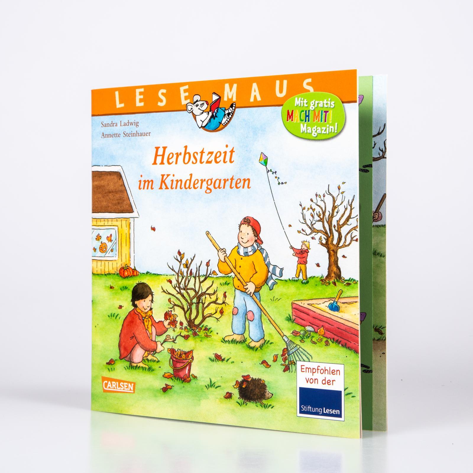 Bild: 9783551086730 | LESEMAUS 3: Herbstzeit im Kindergarten | Sandra Ladwig | Taschenbuch