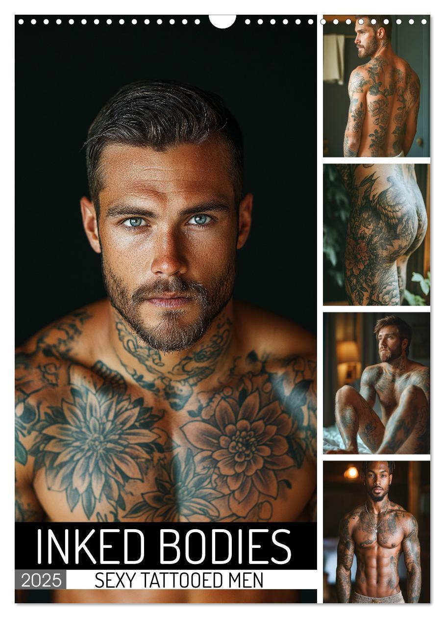 Cover: 9781325990467 | Inked Bodies - Sexy Tattooed Men (Wall Calendar 2025 DIN A3...