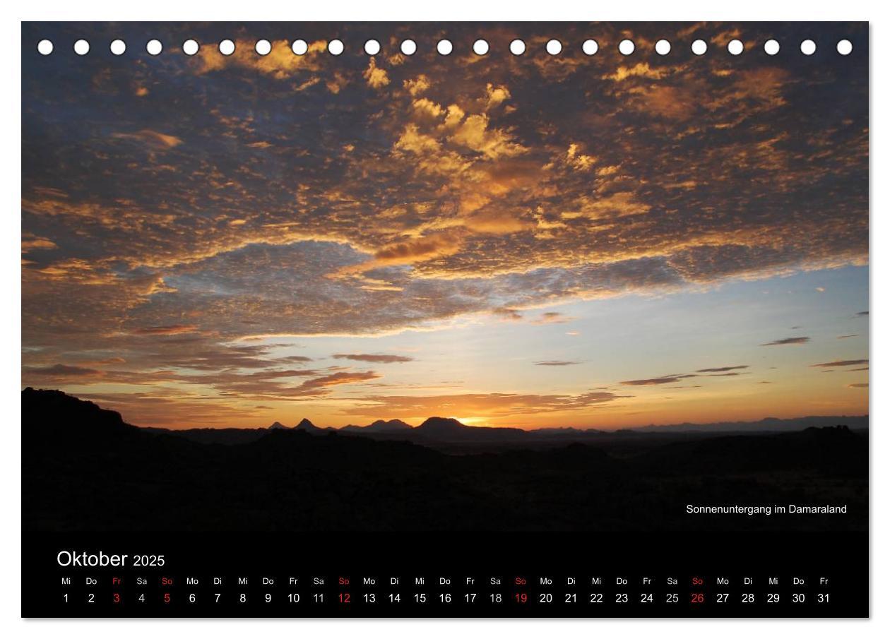 Bild: 9783435786336 | Namibia (Tischkalender 2025 DIN A5 quer), CALVENDO Monatskalender