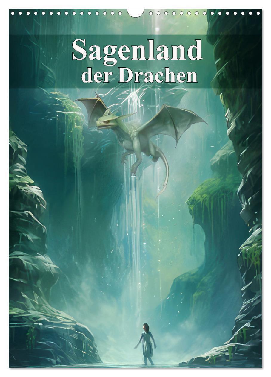 Cover: 9783435851249 | Sagenland der Drachen (Wandkalender 2025 DIN A3 hoch), CALVENDO...