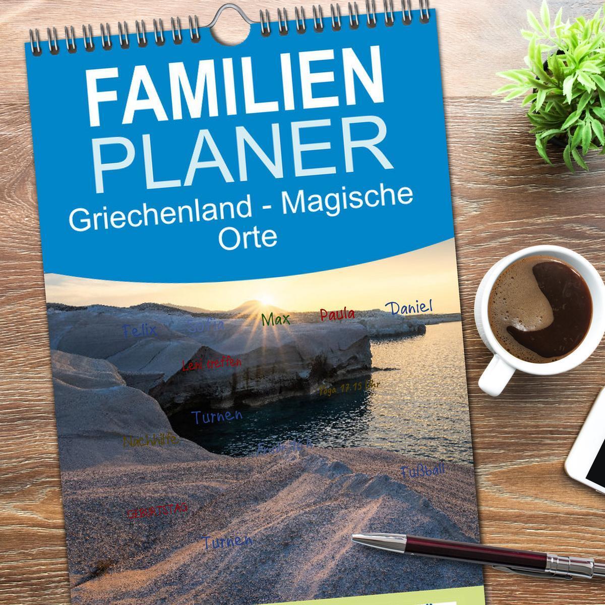 Bild: 9783457095539 | Familienplaner 2025 - Griechenland - Magische Orte mit 5 Spalten...