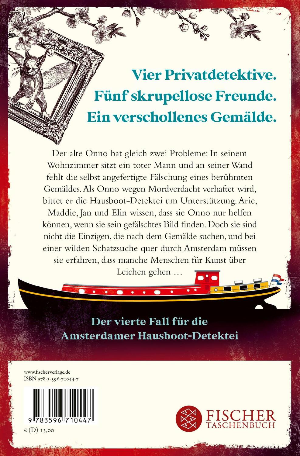 Rückseite: 9783596710447 | Die Hausboot-Detektei - Tödliche Farben | Amy Achterop | Taschenbuch