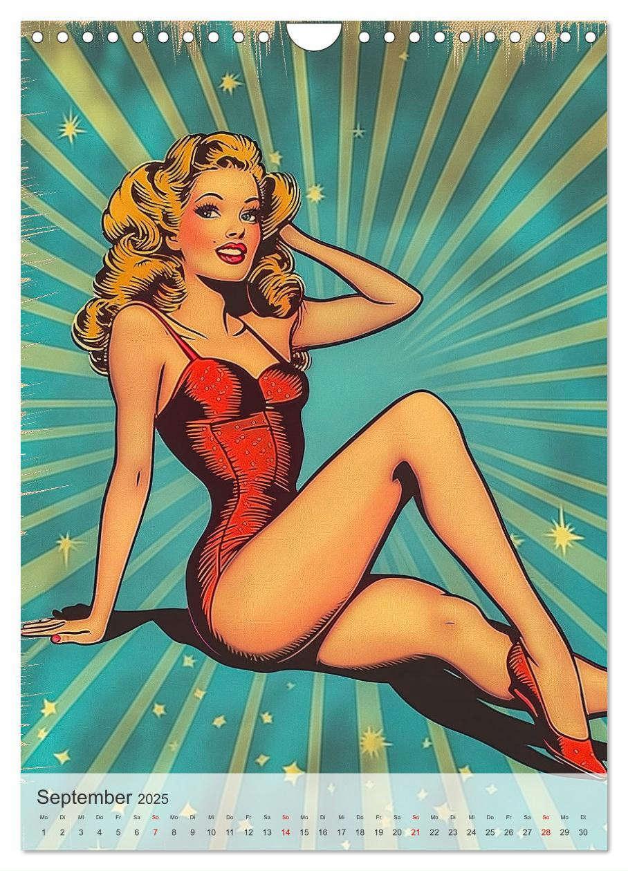 Bild: 9783457203477 | Retro PinUp Girls (Wandkalender 2025 DIN A4 hoch), CALVENDO...