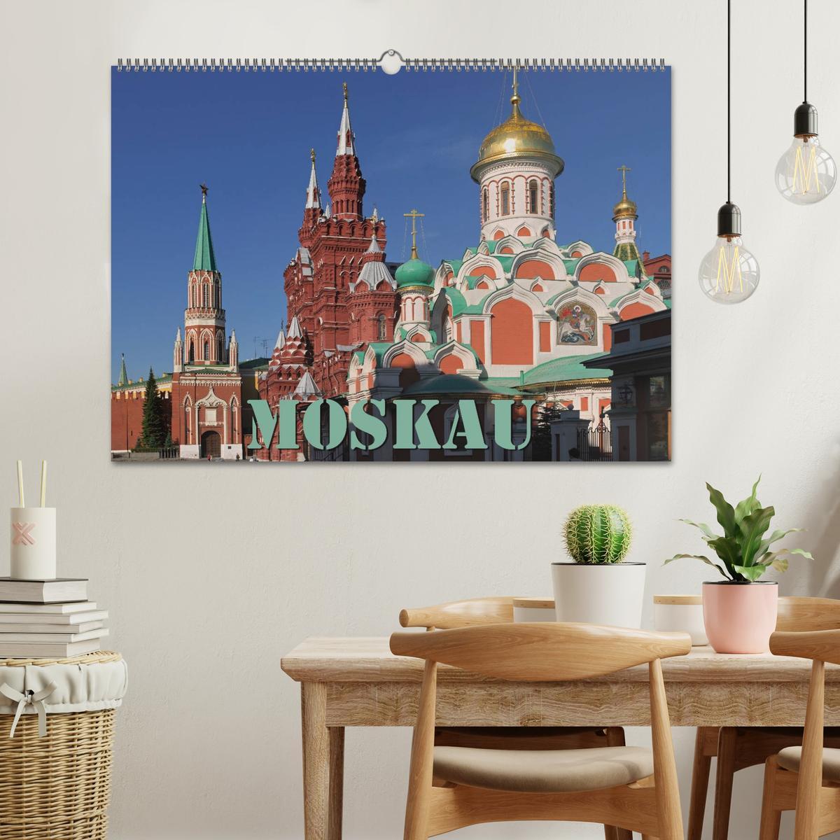 Bild: 9783435683659 | Moskau (Wandkalender 2025 DIN A2 quer), CALVENDO Monatskalender | 2025