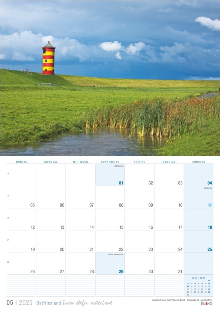 Bild: 9783964023469 | Ostfriesland Kalender 2025 - Inseln · Häfen · weites Land | Kalender