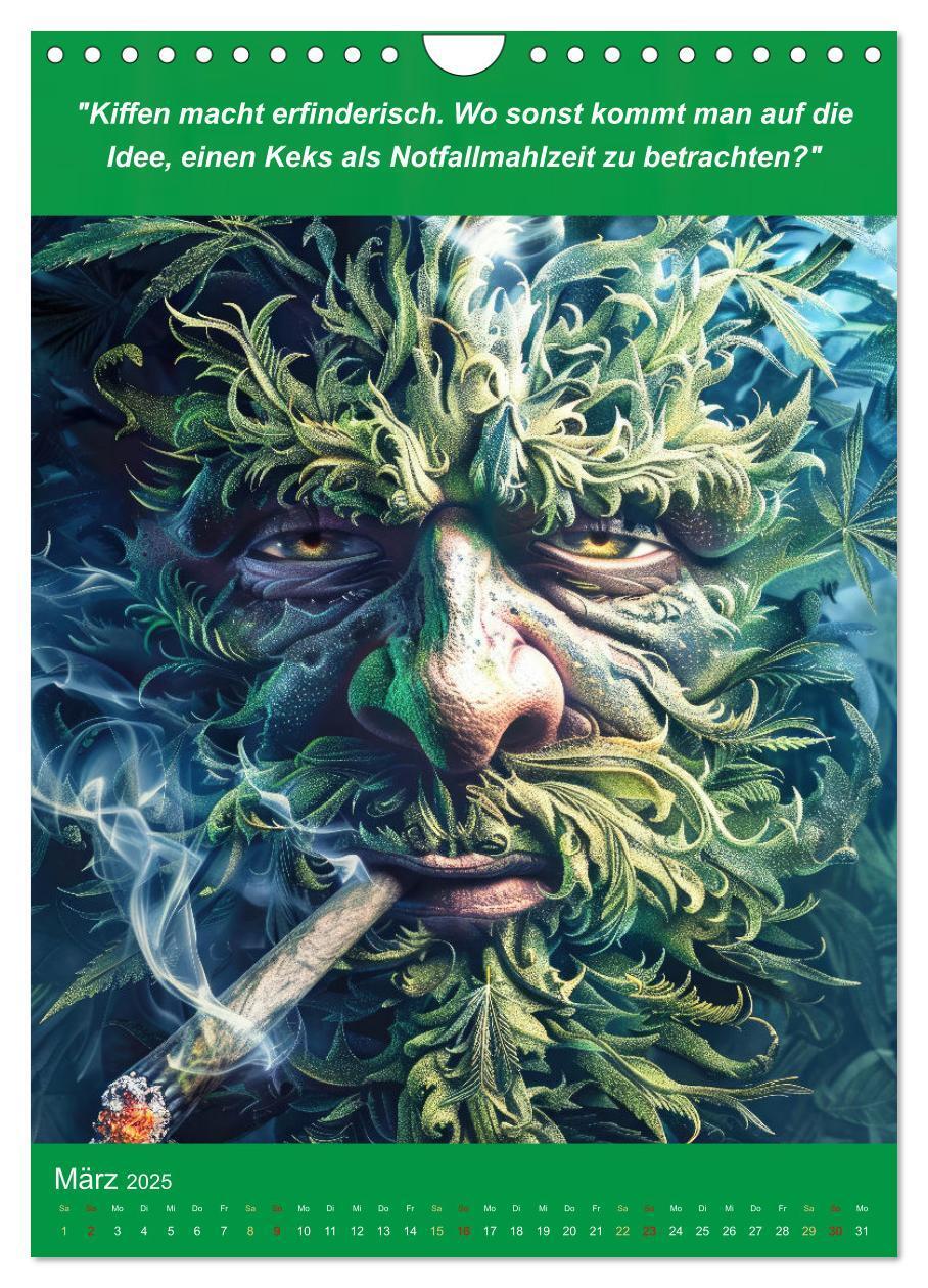 Bild: 9783435691517 | Der humoristische Cannabis Kalender (Wandkalender 2025 DIN A4...