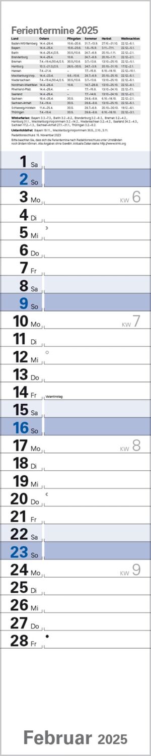 Bild: 9783731880608 | Planer Blau 2025 | Verlag Korsch | Kalender | Spiralbindung | 13 S.