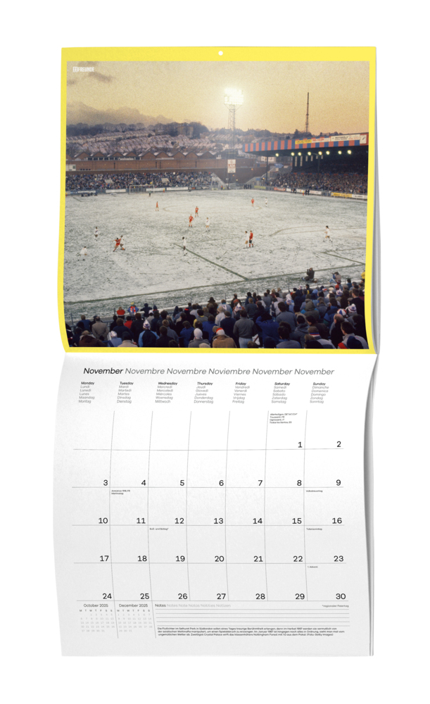 Bild: 4002725995216 | Ein Flutlichtkalender von 11FREUNDE 2025 - Wand-Kalender -...