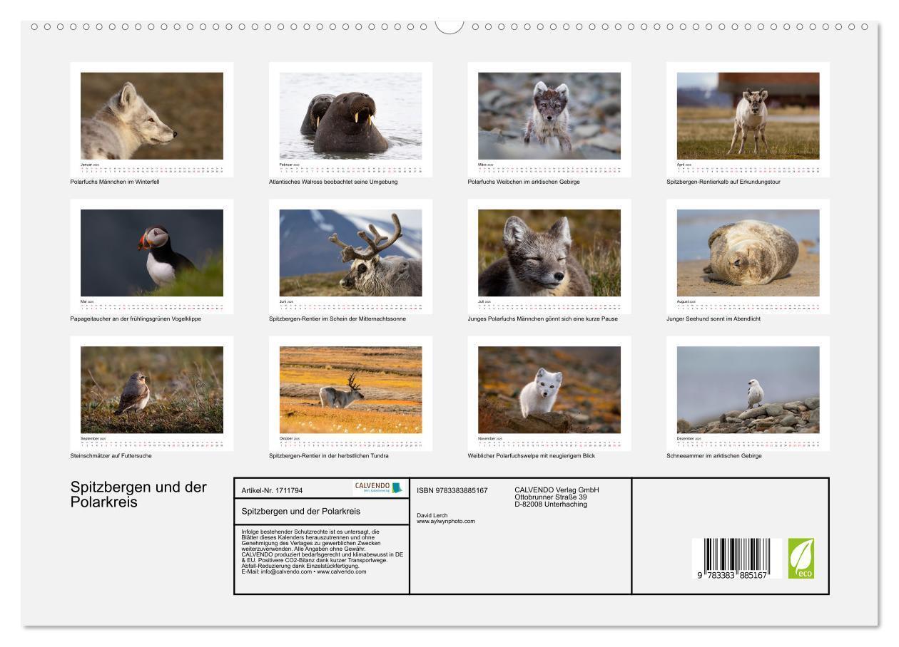 Bild: 9783383885167 | Spitzbergen und der Polarkreis (hochwertiger Premium Wandkalender...