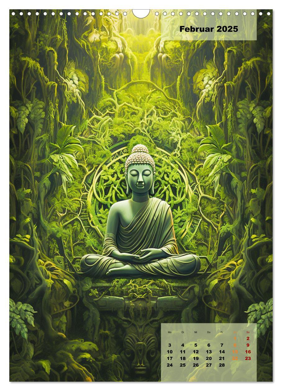 Bild: 9783435857159 | Jade Buddha - Finde die innere Mitte (Wandkalender 2025 DIN A3...