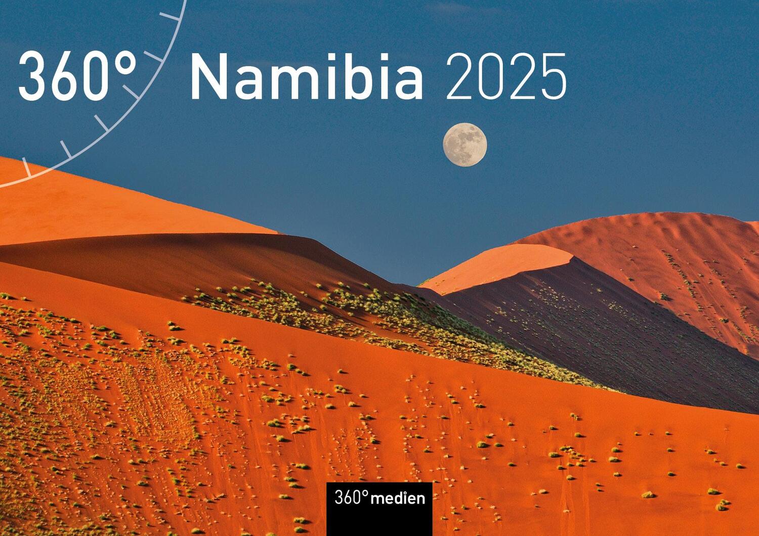 Cover: 9783968555799 | 360° Namibia Broschürenkalender 2025 | Christian Heeb | Kalender