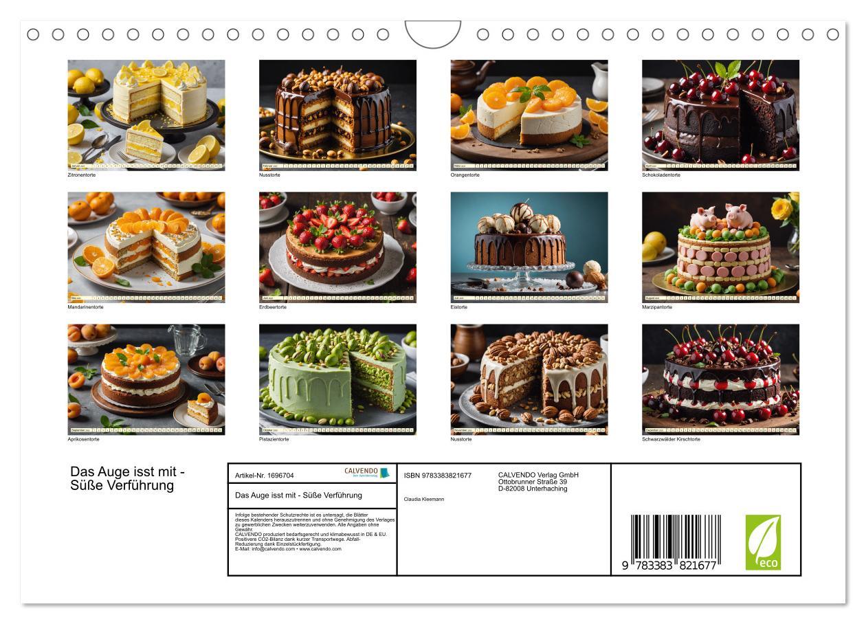 Bild: 9783383821677 | Das Auge isst mit - Süße Verführung (Wandkalender 2025 DIN A4...