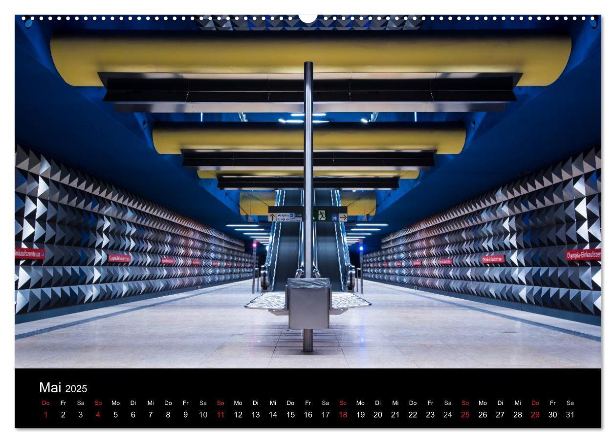 Bild: 9783435489978 | MetroMUC, Stationen im Untergrund Münchens (Wandkalender 2025 DIN...