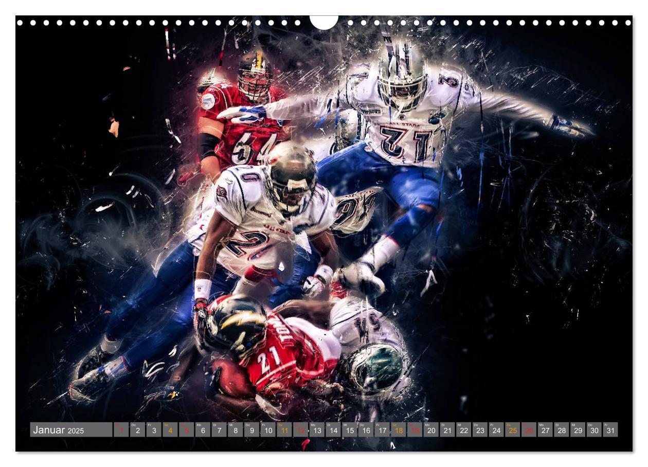 Bild: 9783435329694 | American Football - so cool (Wandkalender 2025 DIN A3 quer),...