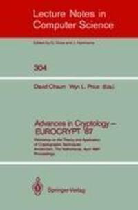 Cover: 9783540191025 | Advances in Cryptology ¿ EUROCRYPT '87 | Wyn L. Price (u. a.) | Buch