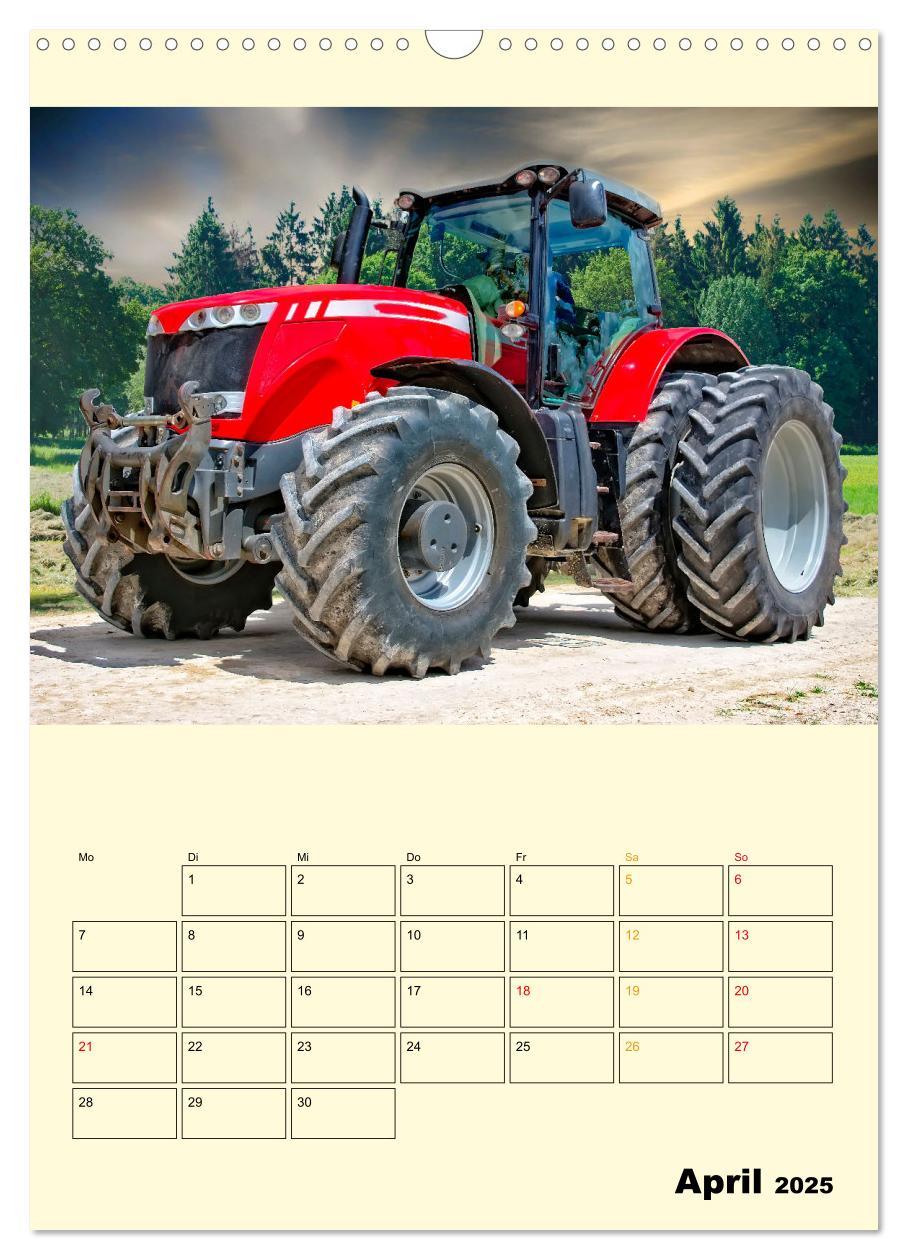 Bild: 9783435903481 | Traktor Giganten (Wandkalender 2025 DIN A3 hoch), CALVENDO...