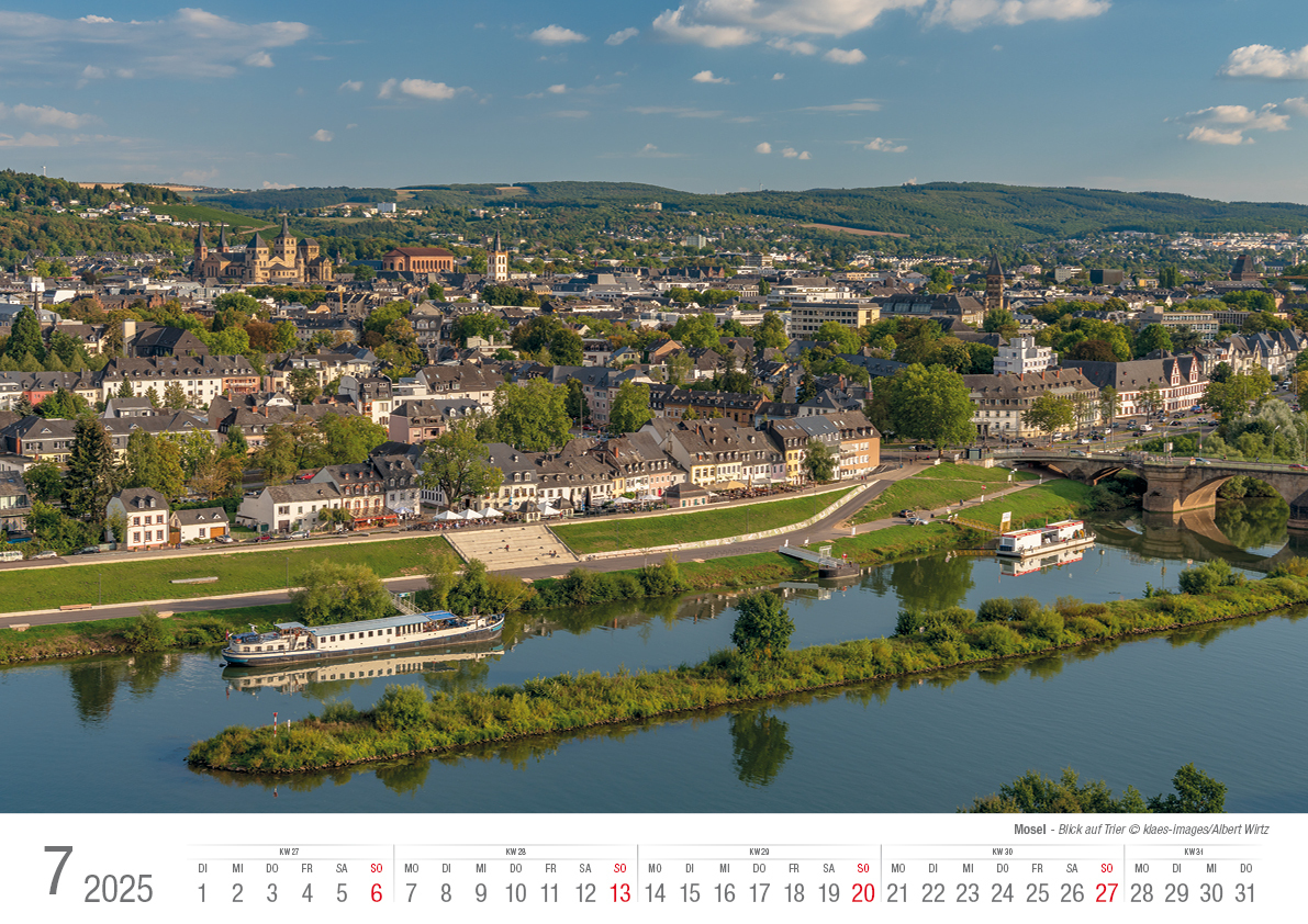 Bild: 9783965352179 | Die Mosel von Trier bis Koblenz 2025 Bildkalender A3 Spiralbindung