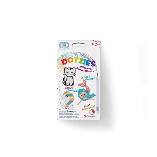 Cover: 4897073246413 | Dotzies by Diamond Dotz Sticker Katze Meerjungfrau Pony | 2524641