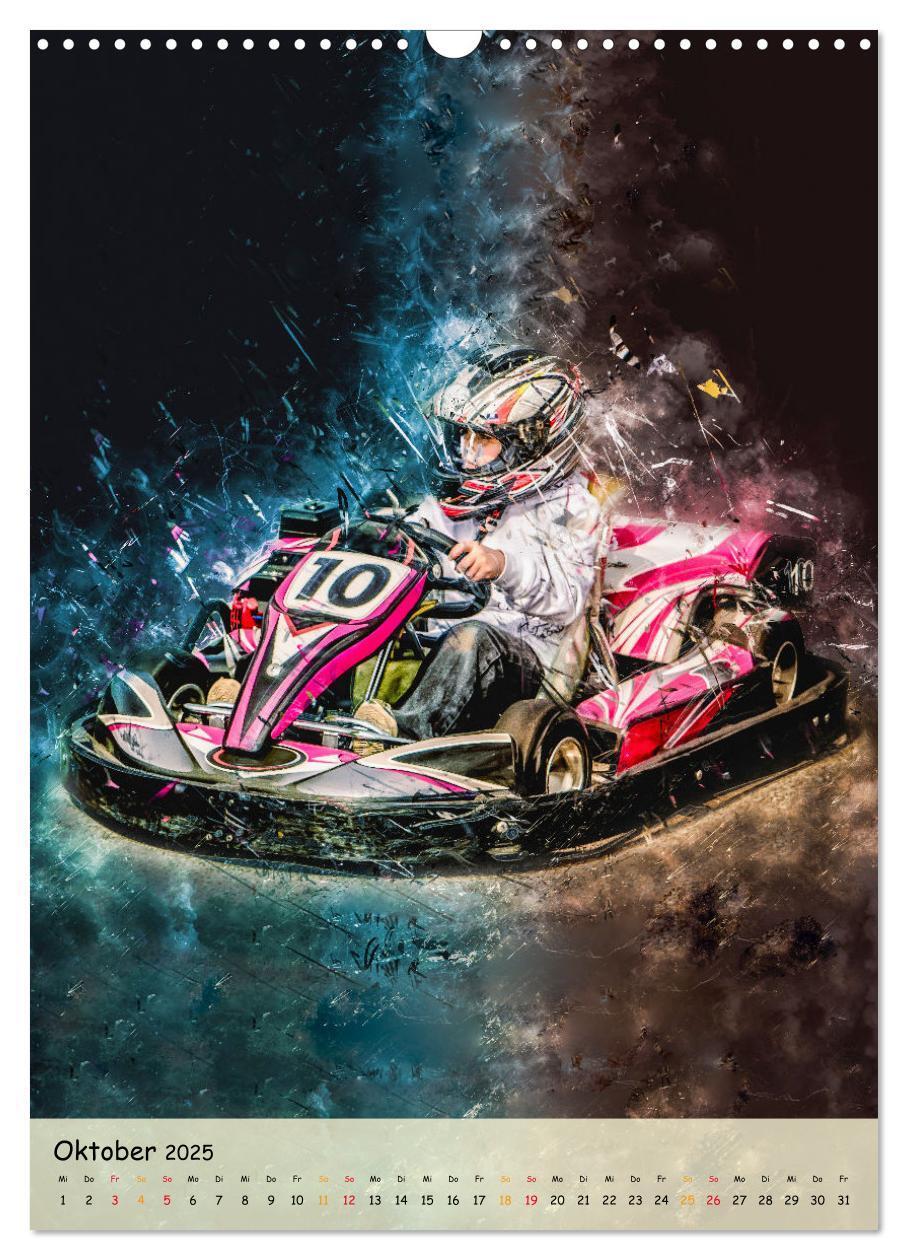 Bild: 9783435911158 | Gokart spektakulär (Wandkalender 2025 DIN A3 hoch), CALVENDO...