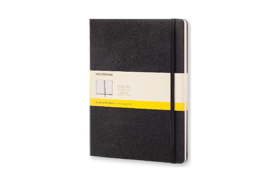 Cover: 8051272895292 | Moleskine Notizbuch, XL, Kariert, schwarz | Buch | 192 S. | Englisch