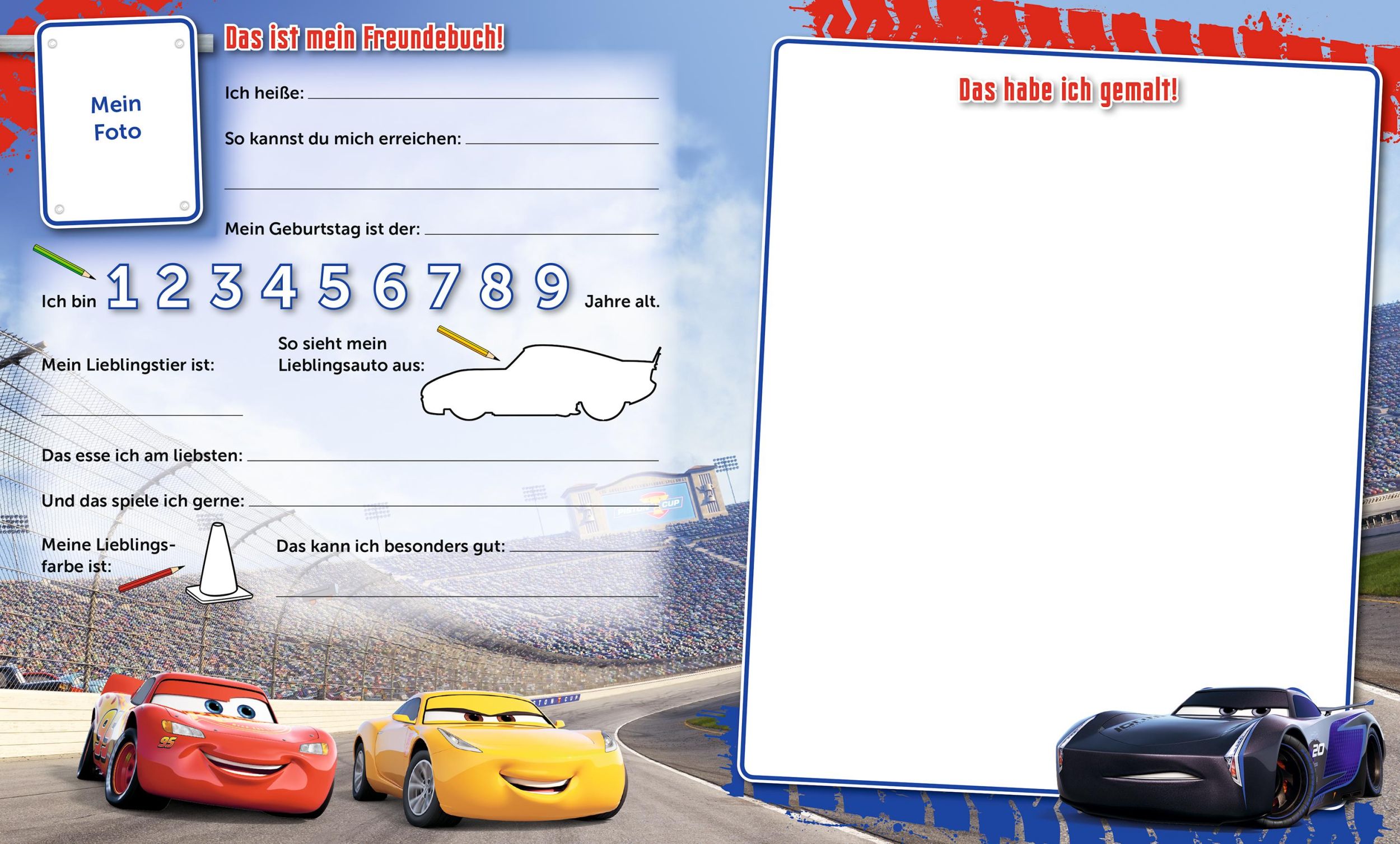 Bild: 9783833234958 | Disney Cars 3: Meine Freunde | Freundebuch | Buch | 80 S. | Deutsch