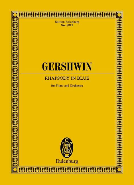 Cover: 9783795761608 | Rhapsody in Blue | Klavier und Orchester. Studienpartitur. | Gershwin