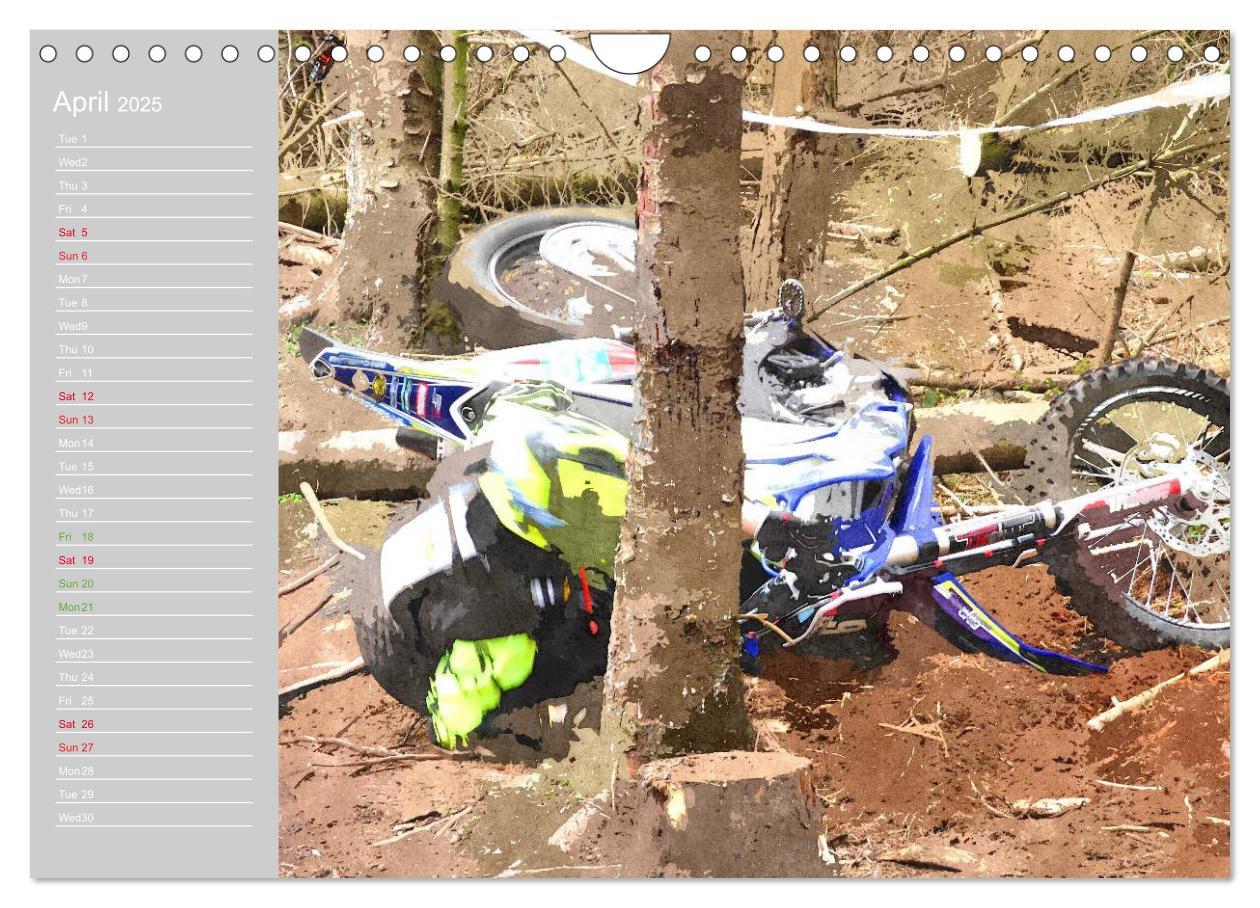 Bild: 9781325952175 | ENDURO RACING 2 (Wall Calendar 2025 DIN A4 landscape), CALVENDO 12...