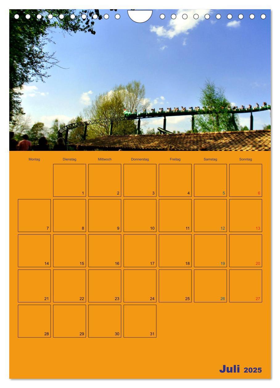 Bild: 9783457088302 | Freizeitparkmomente / Planer (Wandkalender 2025 DIN A4 hoch),...