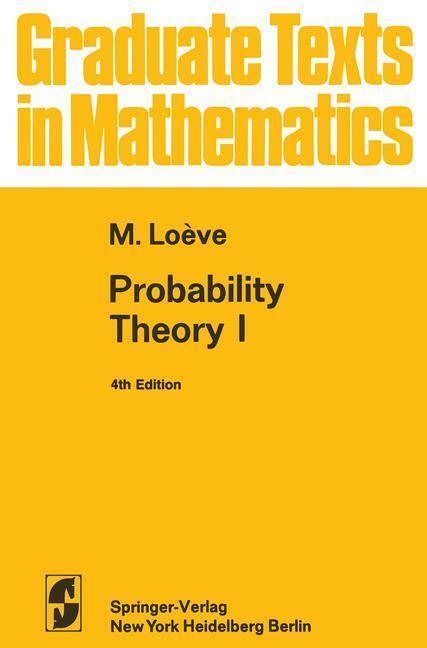 Bild: 9780387902104 | Probability Theory I | M. Loeve | Buch | Graduate Texts in Mathematics