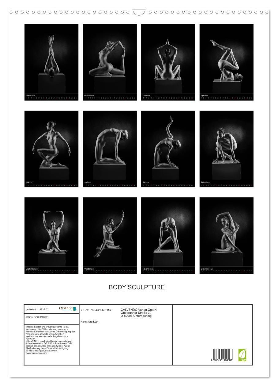 Bild: 9783435969883 | BODY SCULPTURE (Wandkalender 2025 DIN A2 hoch), CALVENDO...