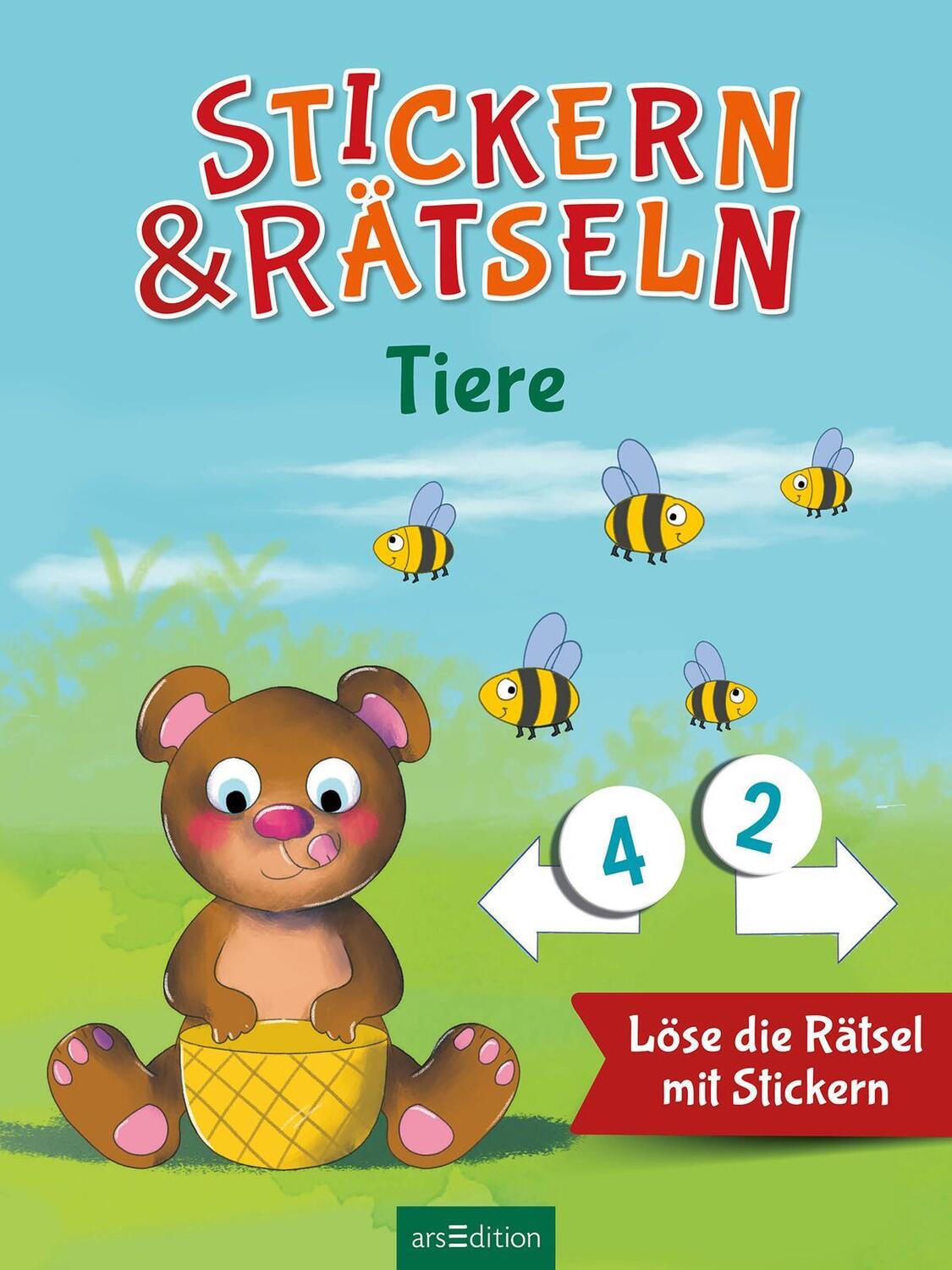 Bild: 9783845856162 | Stickern &amp; Rätseln ab 3: Stickern &amp; Rätseln - Tiere | Taschenbuch