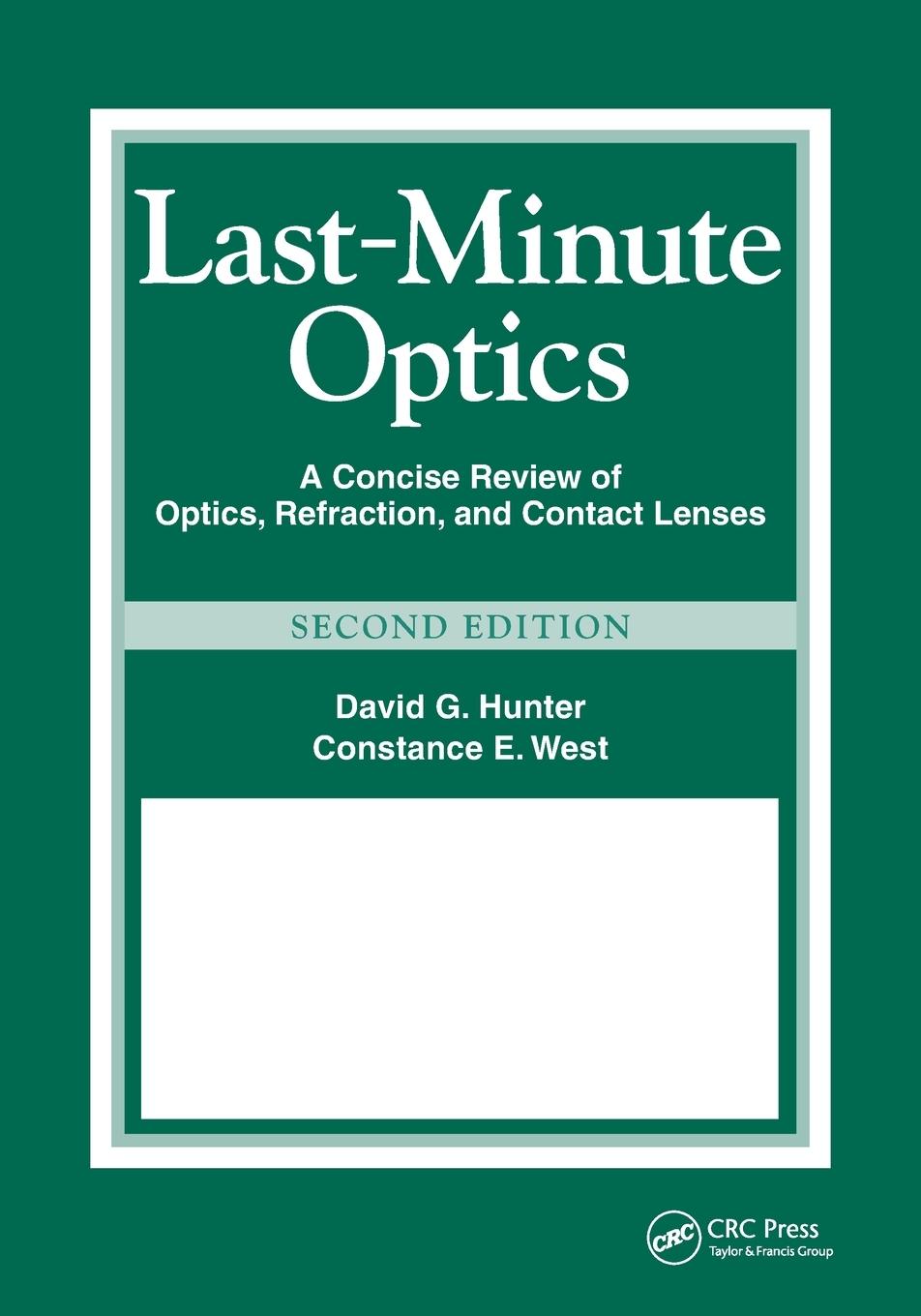 Cover: 9781556429279 | Last-Minute Optics | David G. Hunter (u. a.) | Taschenbuch | Englisch