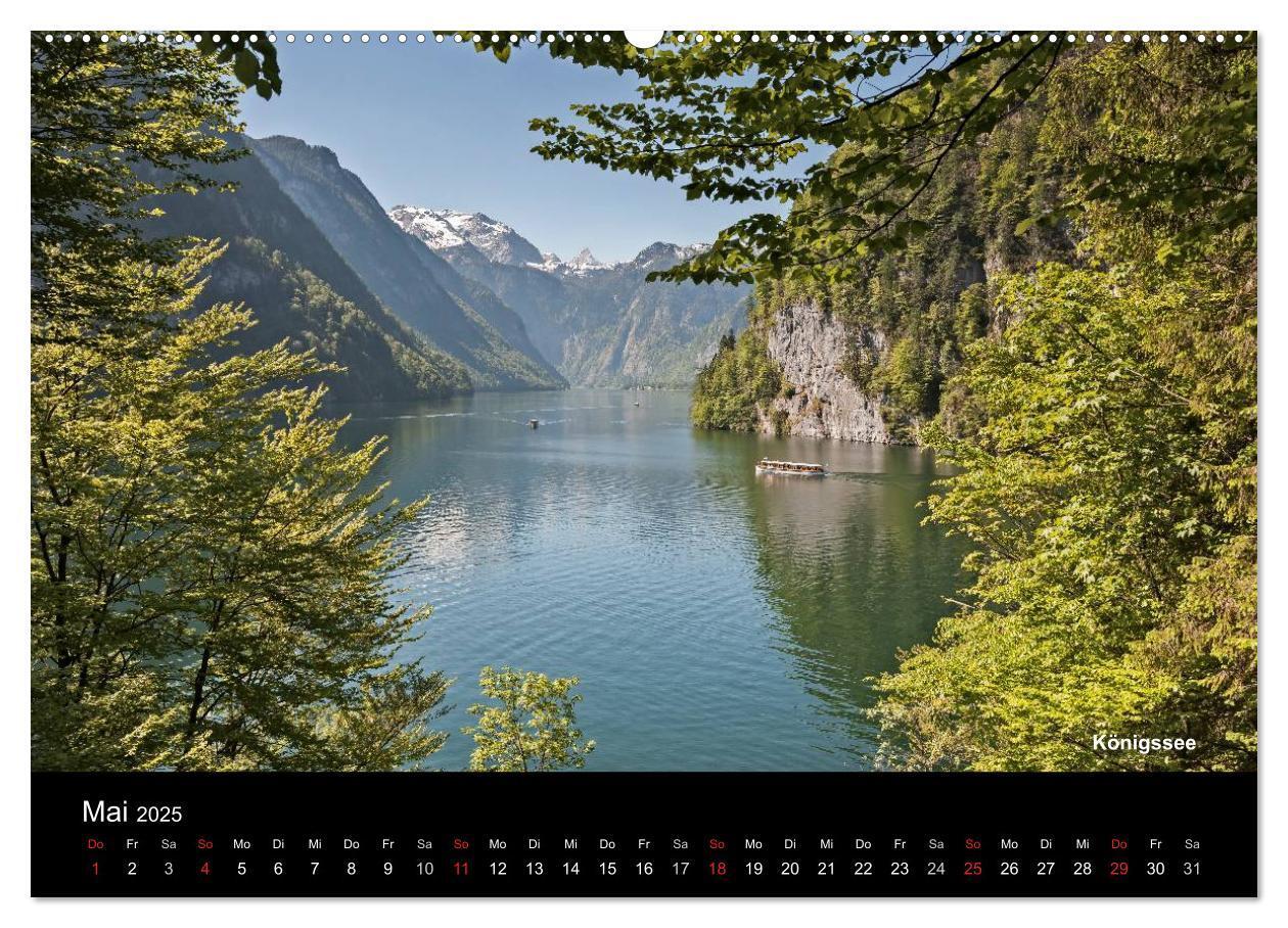 Bild: 9783435719396 | Oberbayerische Seen (Wandkalender 2025 DIN A2 quer), CALVENDO...