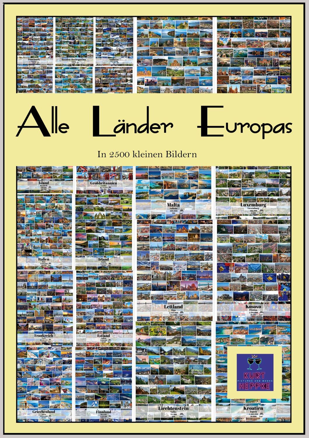 Cover: 9783756293582 | Alle Länder Europas | In 2500 kleinen Bildern | Kurt Heppke | Buch