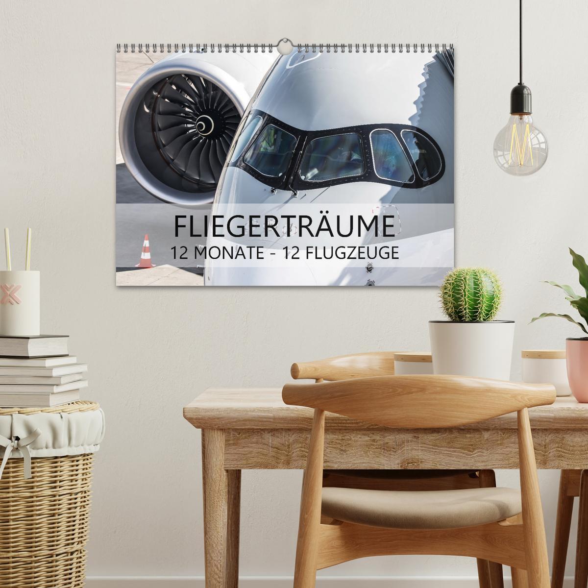 Bild: 9783383853715 | Fliegerträume: 12 Monate, 12 Flugzeuge (Wandkalender 2025 DIN A3...