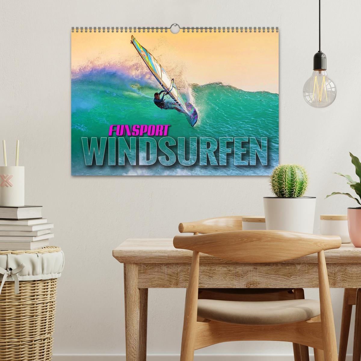 Bild: 9783383923807 | Funsport Windsurfen (Wandkalender 2025 DIN A3 quer), CALVENDO...